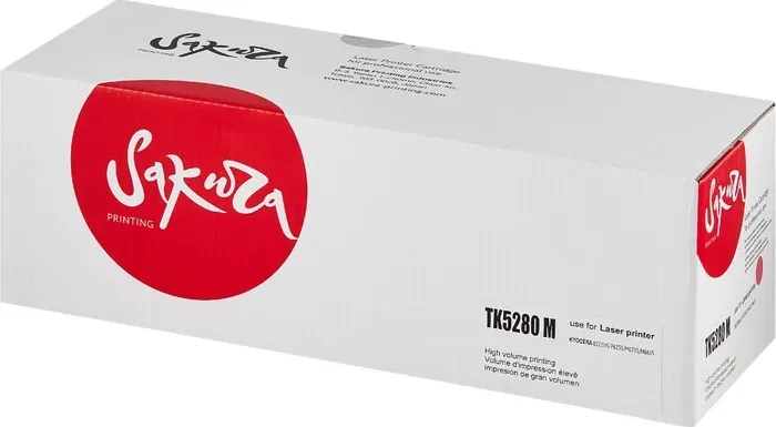 Картридж Sakura TK5280M (1T02TWBNL0) для Kyocera Mita, пурпурный, 11000 к.