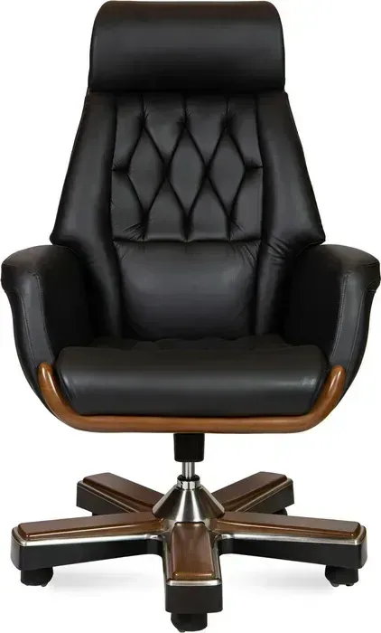 Кресло офисное НОРДEN Трон YS1505A-black черная кожа NORDEN