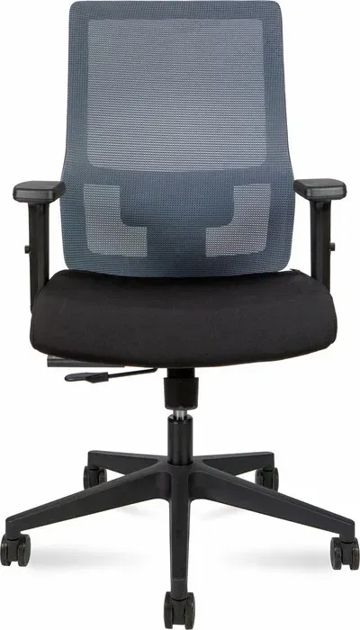 Кресло офисное НОРДEN Techo LB P039B-M02-05 черный пластик / серая сетка / черная ткань NORDEN LB / /