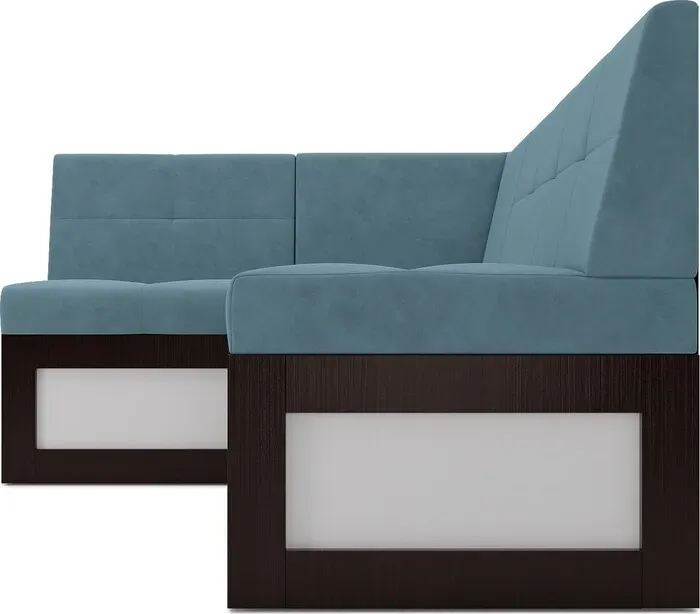 Кухонный диван Mebel Ars Нотис левый угол (голубой - Luna 089) 207х82х132 см