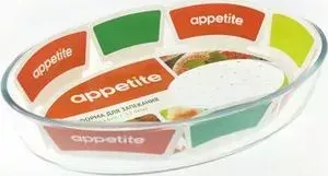 Форма для запекания Appetite овальная 35x24x6см/3,2л (PLD10)