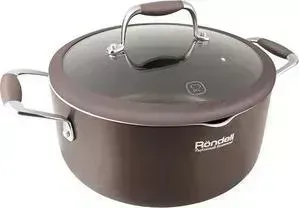 Кастрюля с крышкой RONDELL 22 см с Mocaccino (RDA-554)