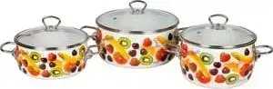 Набор кастрюль VITROSS 3 предмета Fruits (1DA035S)