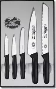Набор ножей Victorinox 5 предметов черный (5.1163.5)