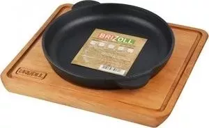 Сковорода Brizoll d 18 см с дощечкой Horeca (Н1825-Д)