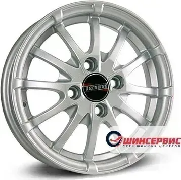 Диск автомобильный Tech Line 420 R14 / 5.5J PCD 4x100.00 ET 43.00 ЦО 60.10
