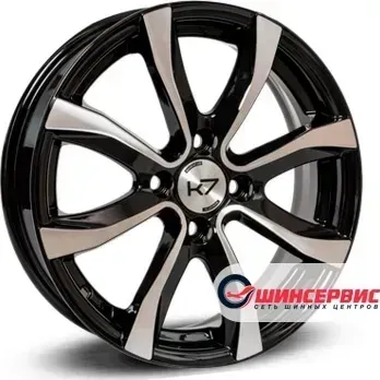Диск автомобильный K7 K-110 R15 / 6.0J PCD 4x108 ET 45.00 ЦО 63.35