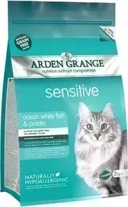 Сухой корм ARDEN GRANGE Adult Cat Sensitive Grain Free Ocean White FishPotato беззерновой с рыбой и картофелем для чувствительных ко Fish&Potato с и шек 4кг (AG618366)