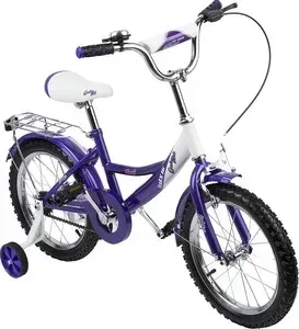 Велосипед 2-х колесный Leader Kids ФИОЛЕТ+БЕЛ GL000264572