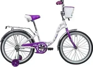 Велосипед 2-х колесный NOVATRACK 20" BUTTERFLY белый-фиолетовый 207BUTTERFLY.WVL9 20&#039;&#039;