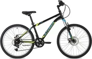 Велосипед 2-х колесный Stinger 24" Caiman D 12" черный 24SHD.CAIMAND.12BK9 24&#039;&#039; D 12&#039;&#039;