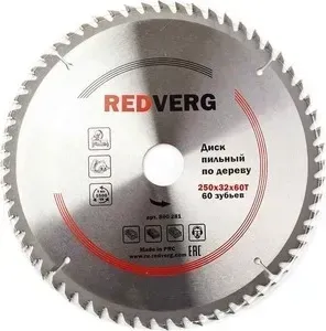 Диск пильный REDVERG твердосплавный 250х32 / 30 мм , 60зубьев (800281)