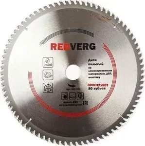 Диск пильный REDVERG твердосплавный 300х32 / 30 мм , 80 зубьев (800551) / 30 , 80