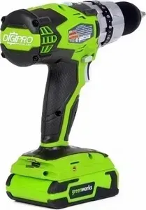 Дрель аккумуляторная GreenWorks -шуруповерт G24DDK2X (3701507UC) Аккумуляторная дрель