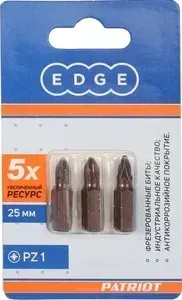 Набор бит EDGE PZ1 длина 25 мм , 3шт (818010012)