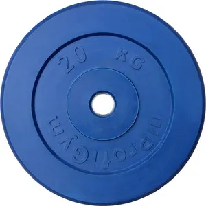Диск обрезиненный ProfiGym d 26 мм синий 20,0 кг