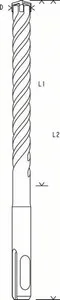 Бур Bosch SDS-Plus 4x100x160 мм 5X (2.608.836.605)