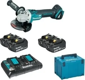 Шлифмашина угловая Makita аккумуляторная DGA504Z + з/у + аккумуляторы (198831-0)