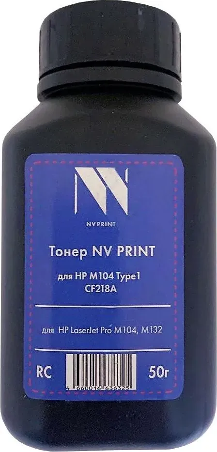 Тонер NV PRINT NV-HPLJM104(50G)TYPE1 черный (A7081)