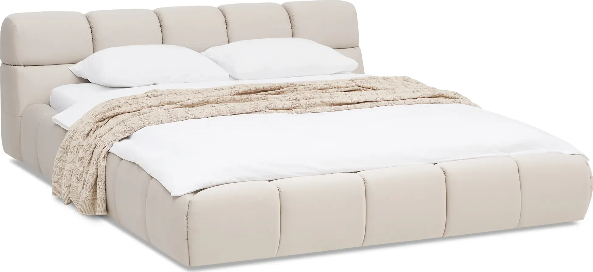 Кровать ННТ Рон Dream 1.6 м велюр бежевая