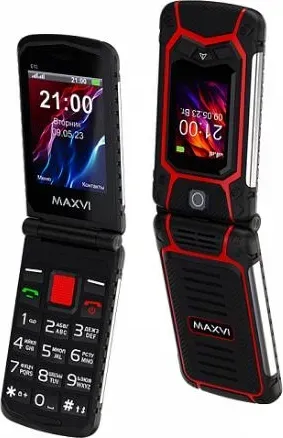 Смартфон MAXVI E10 Red Телефон мобильный