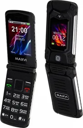 Смартфон MAXVI E10 Black Телефон мобильный