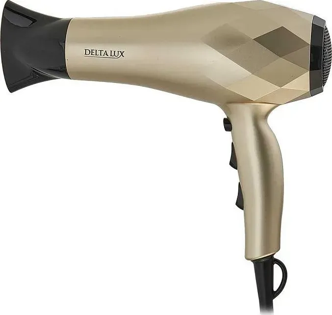 Фен DELTA LUX DL-0941 золотой с черным
