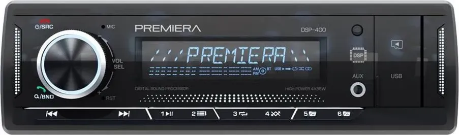 Автомагнитола PREMIERA DSP-400 FM/USB/BT ресивер