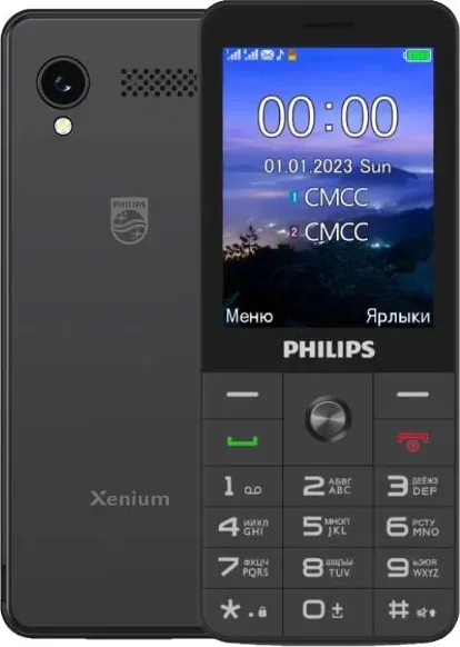 Смартфон PHILIPS Xenium E6808 Black Телефон мобильный