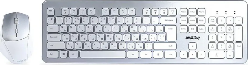 Клавиатура SMARTBUY (SBC-233616AG-SW) 233616AG серебристо-белый