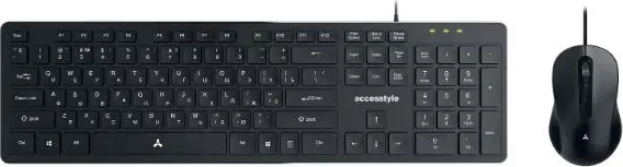Клавиатура ACCESSTYLE KM201-OC Dark Gray +мышь