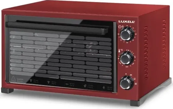 Мини-печь LUXELL MO-36CRD (красный, конвекция)