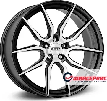 Диск автомобильный Dotz Misano dark R17 / 7.5J PCD 5x114.3 ET 48.00 ЦО 71.60