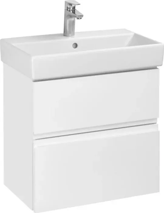 Тумба с раковиной ROCA с Oleta 60х38 белая матовая (A857639501, 3274C400Y)