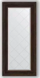 Зеркало Evoform с гравировкой Exclusive-G 59x128 см, в багетной раме - темный прованс 99 мм (BY 4076)