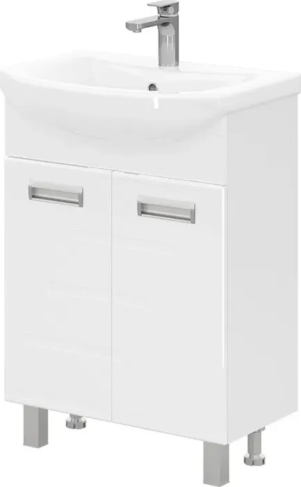 Тумба с раковиной Volna с Joli 60х32 напольная, белая (tnJOLI60.2D-01, 4620000141358)