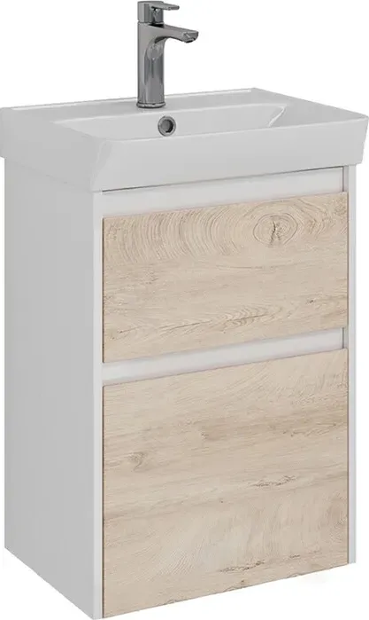 Тумба с раковиной LEMARK с Combi 50х35 дуб кантри/белый глянец (LM03C50T-dub, 551353)
