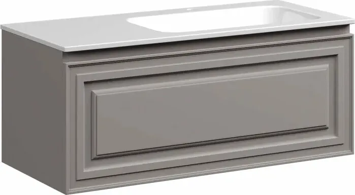 Тумба с раковиной Sancos с Very 100х45 правая, Doha Soft (VR100RSM, CN7015)