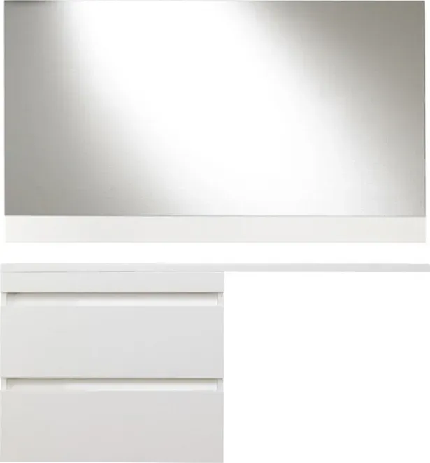 Мебель для ванной Style line Даллас Люкс 78 (140L) подвесная, под стиральную машину, белая эмаль