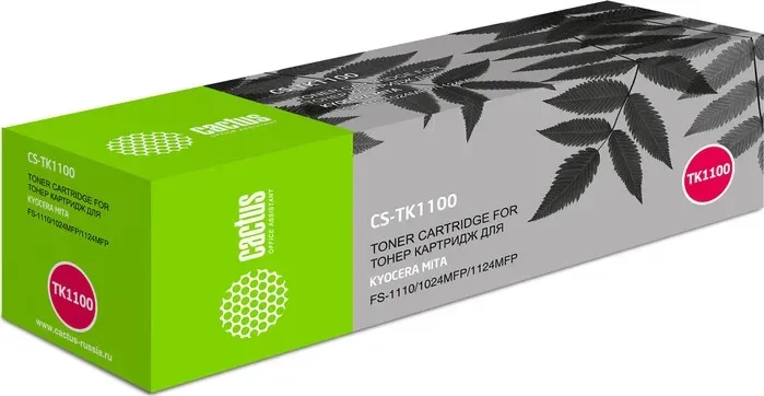 Картридж Cactus CS-TK1100 TK-1100 black ((2100стр.) для Kyocera Mita FS-1110/1024MFP/1124MF) (CS-TK1100)