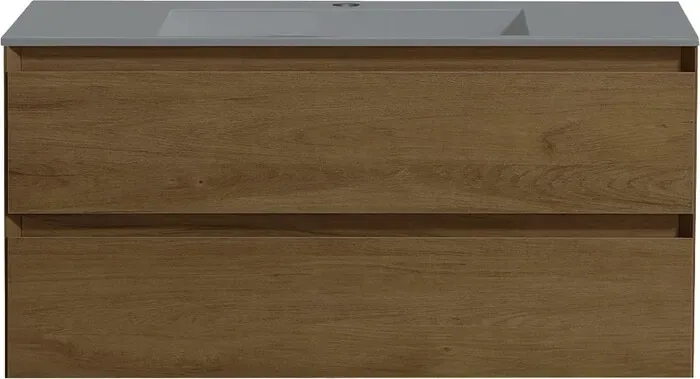 Тумба с раковиной Vincea с Luka 100х47 T.Oak, раковина серая (VMC-2L100TO, VCB-13100G)