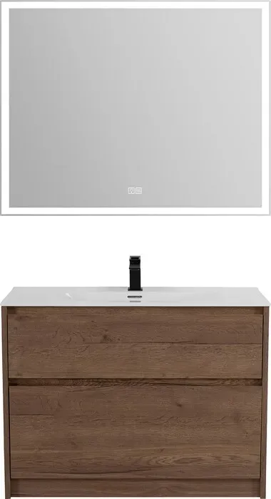 Мебель для ванной BELBANGO Kraft 100х46 Rovere Tabacco BelBagno