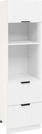 Пенал Интерьер-Центр Норд Line ПДМ600-1Г2Я с ящиками с нишей под духовку и микроволновку пенал с с и