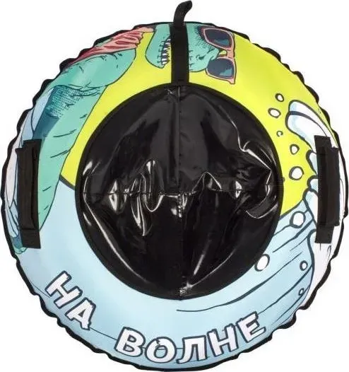 Ватрушка надувная SNOWSTORM Тюбинг модель BZ-100_WAVE, 100 см, голубой с черным W112880