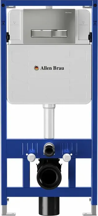 Инсталляция для унитаза Allen Brau Pneumatic с клавишей Fantasy хром (9.11100.20, 9.20003.00)