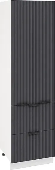 Пенал Интерьер-Центр Норд Line П600-22Я с ящиками глухой 2 дверцы пенал с 2