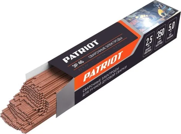 Электроды PATRIOT 605012216 сварочные ЭР 46 (2.5х350 мм, 5 кг)