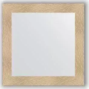 Зеркало Evoform в багетной раме Definite 80x80 см, золотые дюны 90 мм (BY 3245)