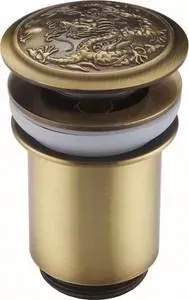 Донный клапан ZorG Antic для раковины бронза (AZR 1 BR)