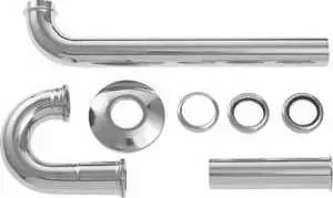 Сифон для раковины Duravit 1 1/4 с трубой 300 мм хром (0050260000)